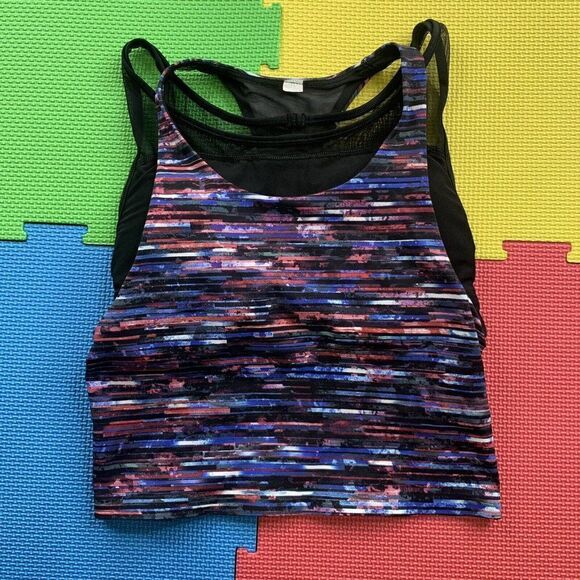 Lululemon Break Free Tank Hinshu Alpine White Crop Nulux Size 4 - Picture 1 of 10